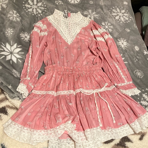 Loveshackfancy Viola Dress in Pink - Picture 5 of 6